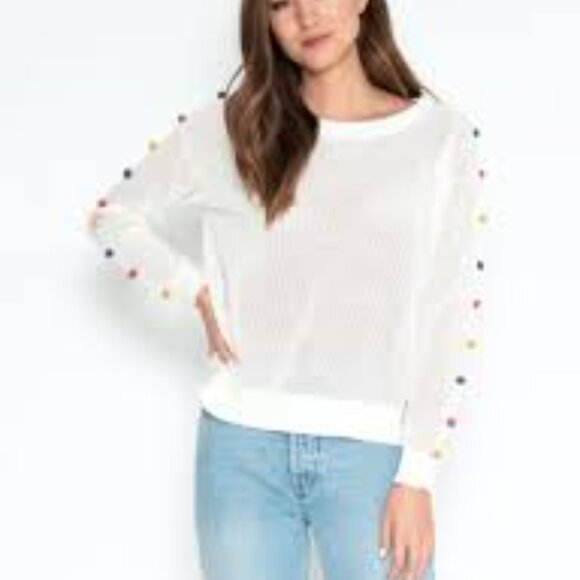 🚦3/$33 One Gray Day Pom Pom Sweater - Bundle Bundle Bundle!! - Picture 1 of 9